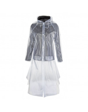 Imperméable long transparent avec fente de dos HKM 8243