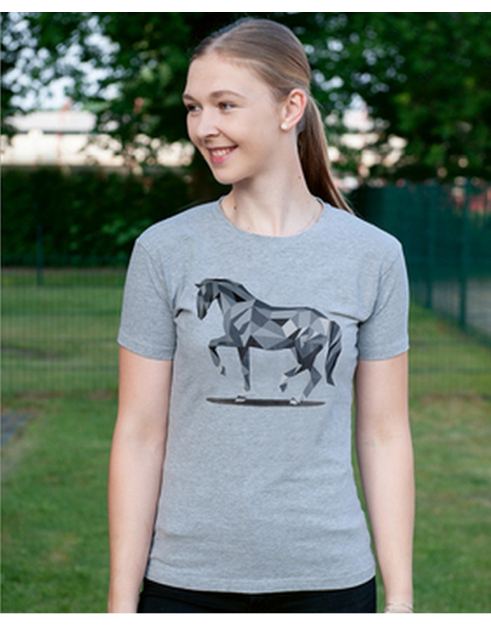 T-Shirt femme -Graphical Horse- hkm 13133