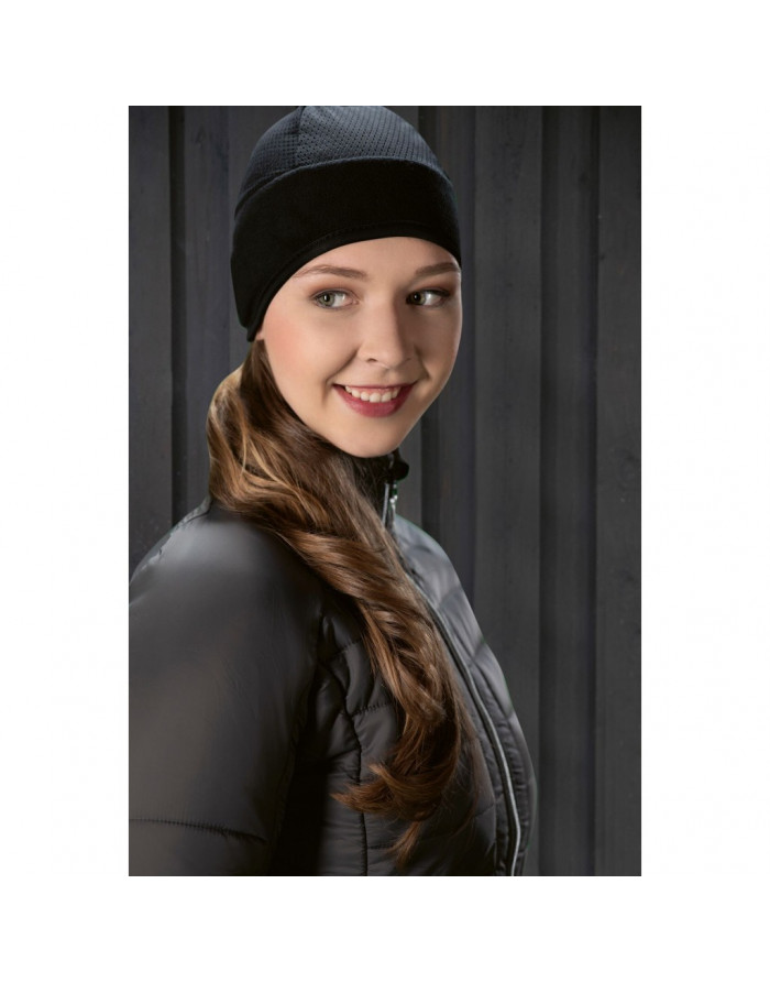 Bonnet en polaire et tissu résille pour casque HKM