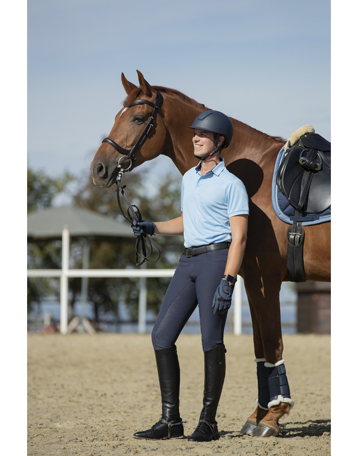 Pantalon equitation homme - Sportive - HKM fond 1/1 en silicone 12583