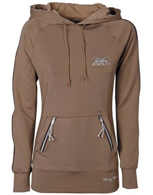 Sweat à capuche femme Hoodie Corsica Harry's Horse taupe