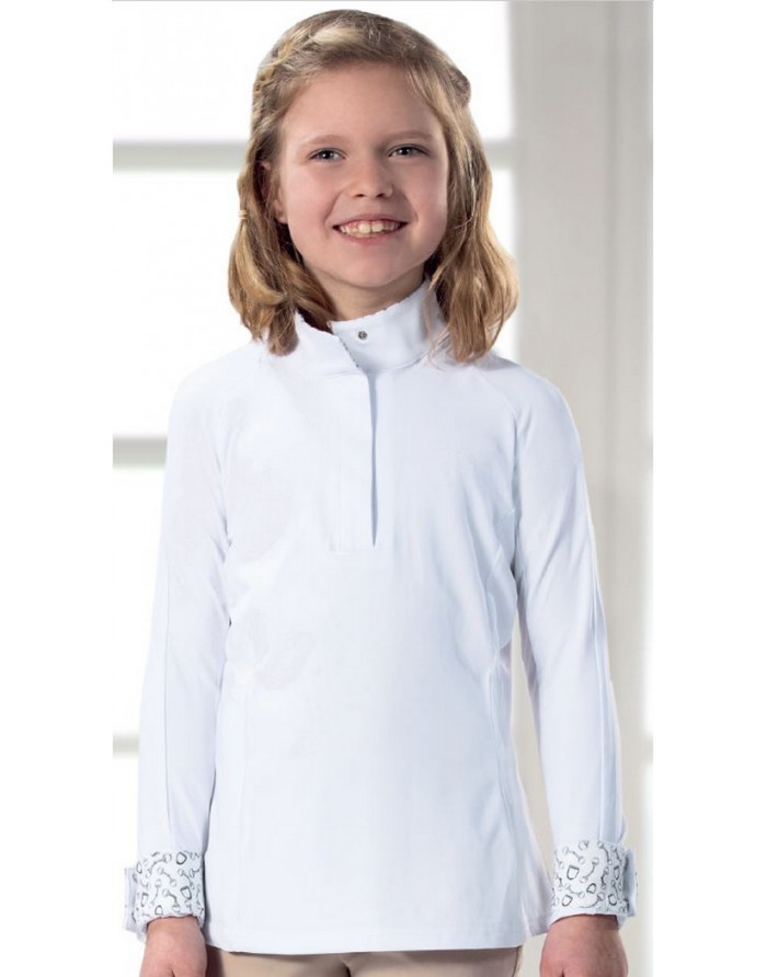 Polo de concours enfant manches longues - Hunter - HKM 10483K.1229