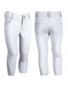 Pantalon de concours enfant -Sunshine Competition- fond 1/1 en silicone HKM 12800.1200 blanc
