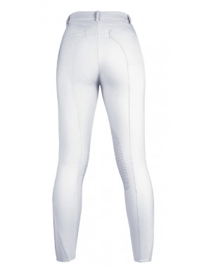 Pantalon de concours femme -Sunshine Competition- basane en silicone HKM 12803.1200 blanc