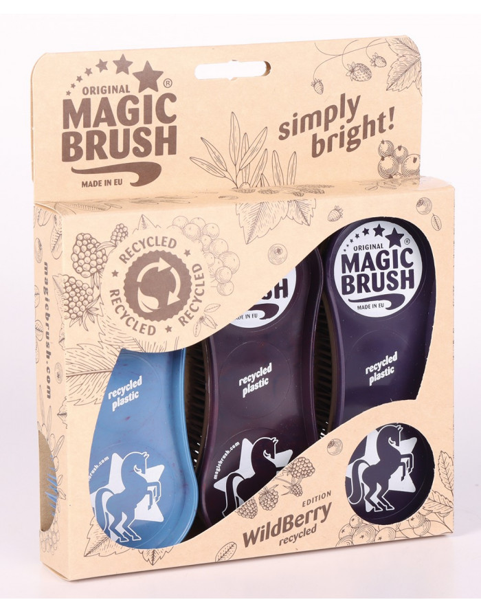 Brosse MAGICBRUSH Ecofriendly lot de 3 edition Wildberry recycled