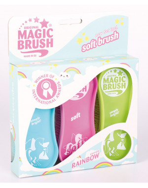 Brosse MAGICBRUSH lot de 2 + 1 SOFT édition Rainbow