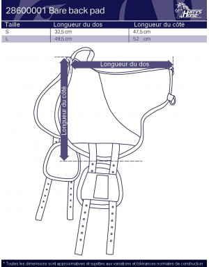 Selle sans arçon Bare-Back Pad HARRY'S HORSE 28600001