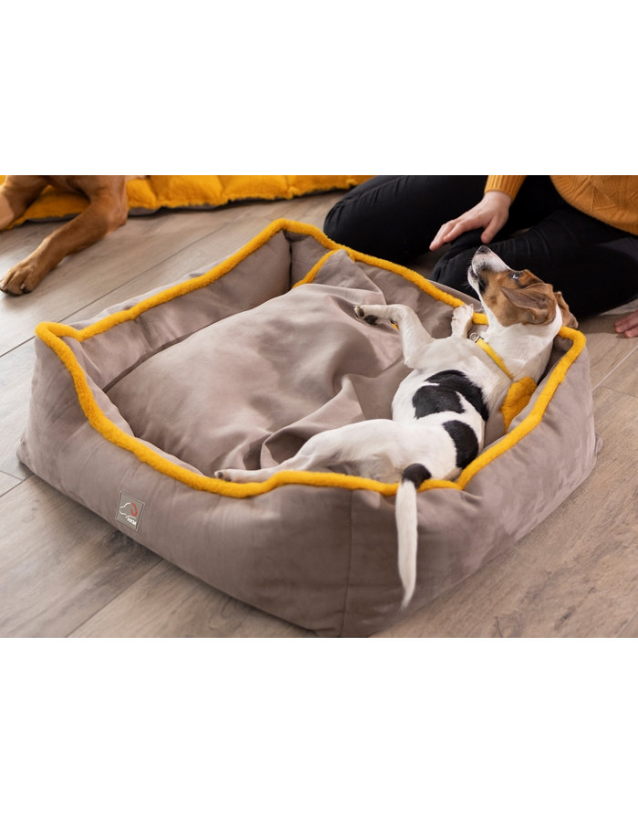 Panier pour chien Anam Cara Comfort HKM Taupe/Jaune 13735.2941