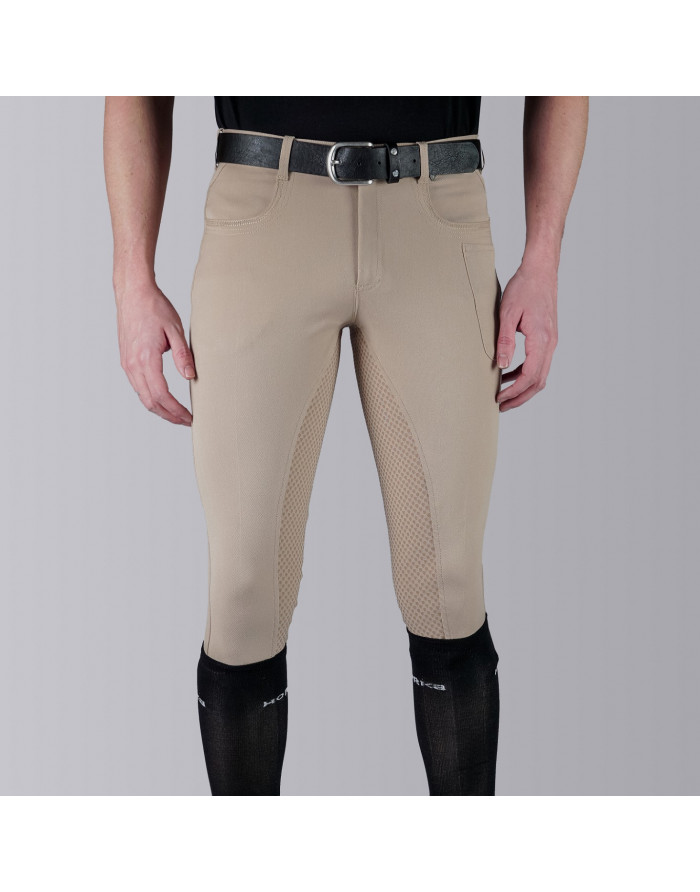 Pantalon equitation homme Ireland HORKA fond 3/4 en silicone Taille  Vêtements 44 Coloris Beige