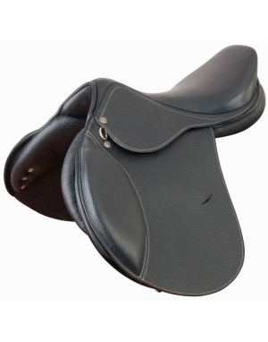 Selle En Cuir Mixte Barry - T de T Noir TDTSEL03