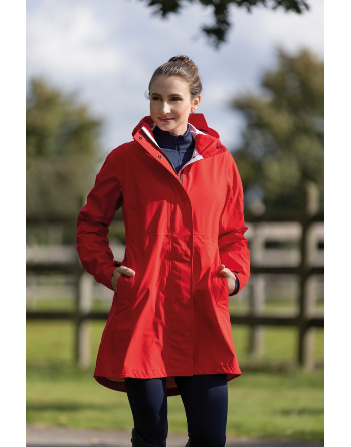 Veste imperméable femme WeatherProof HKM Coloris Rouge Taille Vêtements XS