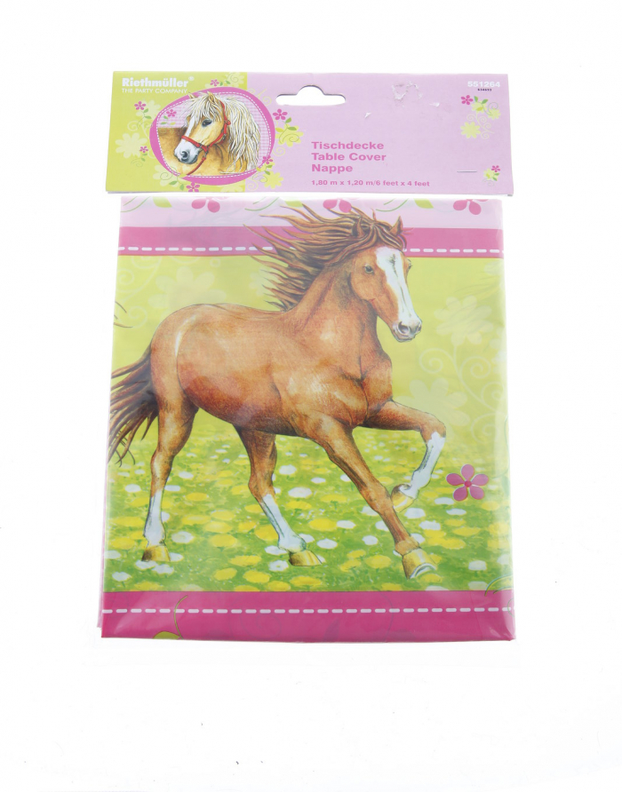 Nappe plastique modèle CHEVAUX , petit modèle 4BEAA115