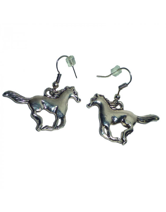 Boucles d'oreilles motif cheval HKM