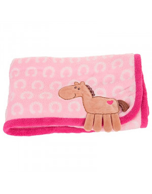 Plaid couvre-lit bébé polaire Poney 4287