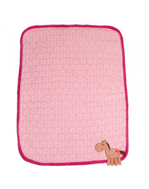 Plaid couvre-lit bébé polaire Poney 4287