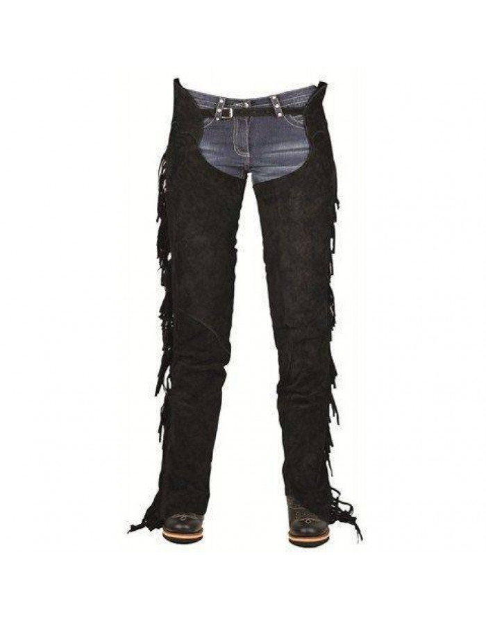 CHAPS WESTERN HKM A FRANGES noir 4383