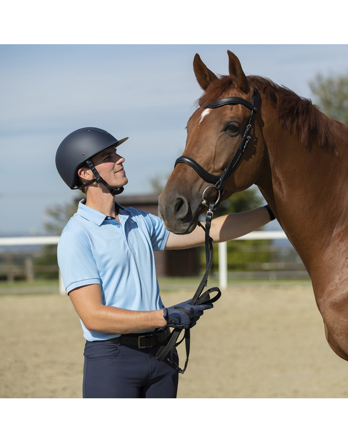 Polo homme CLASSICO HKM 12704.6301 bleu ciel